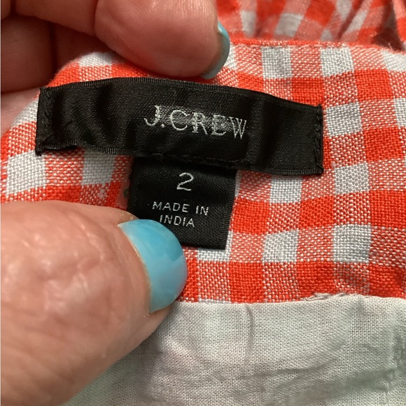 💥PRICE DROP💥 Tie Waist Gngham Linen Jumpsuit - Picture 4 of 7